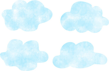 clouds with the words cloud on a white background.