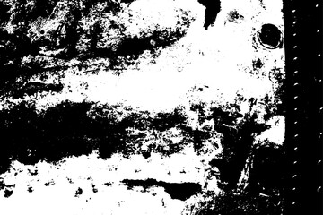 Naklejka premium Rustic grunge vector texture with grain and stains. Abstract noise background. Weathered surface. Dirty and damaged. Detailed rough backdrop. Vector graphic illustration with transparent white. EPS10.