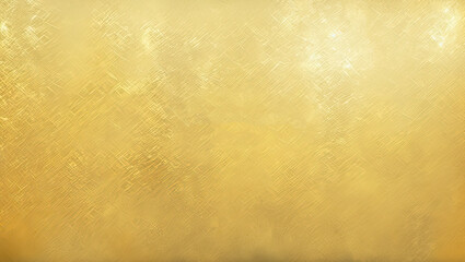 Shiny yellow leaf gold foil texture background. Generative AI.