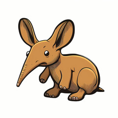 Aardvark Cartoon. Generative AI