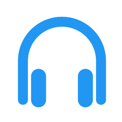 Headphone icon, single icon of headphone