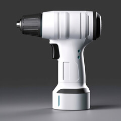 Electric drill with battery. Generative AI