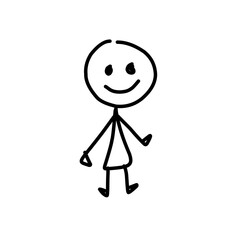 pictogram person, various poses, sketch drawing, stick figures people. stickman