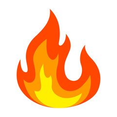 Illustration of stylized fire. Decorative element for design.