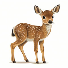 Deer Illustration. Generative AI