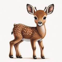 Deer Illustration. Generative AI