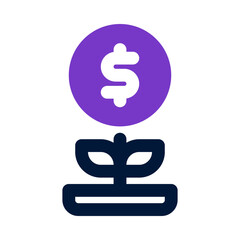 investment icon for your website, mobile, presentation, and logo design.