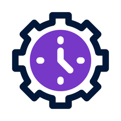 time management icon for your website, mobile, presentation, and logo design.