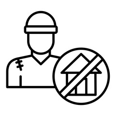 Refugee Line Icon
