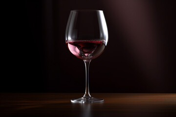 a glass of red wine, ai generated