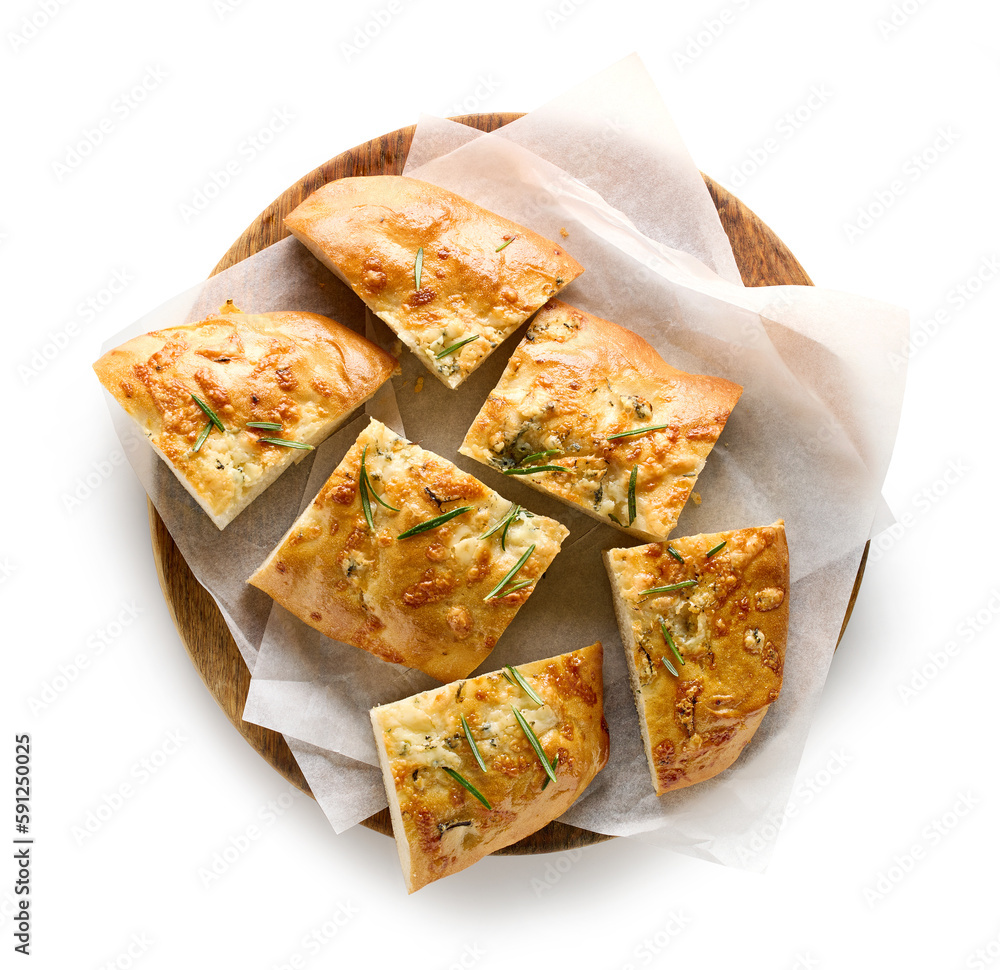 Wall mural italian flat bread focaccia