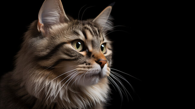 Serene Beauty: Unbelievable Focus on Cat with Dreamy Blurred Background generative ai