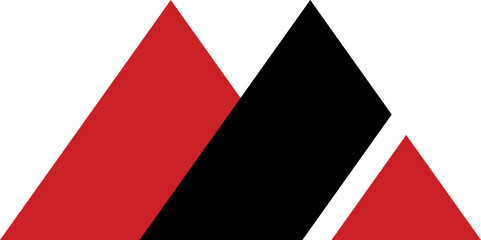 red triangle background