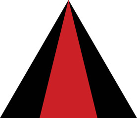 red and black triangle