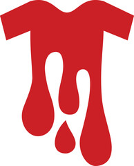 red and white footprint