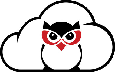 owl in a cloud