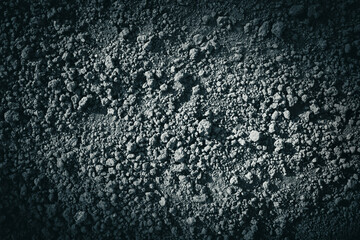 Clods soil dirt background black and white. Light black and white background soil ground dirt texture earth soil texture ground earth dirt abstract texture vignette. Ground background vignette effect
