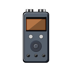 Fototapeta premium sound dictaphone cartoon vector illustration