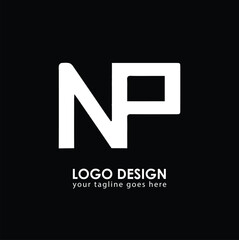 NP NO Logo Design, Creative Minimal Letter NO NP Monogram
