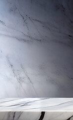 AI Generated White and Gray Luxury Marble Background 