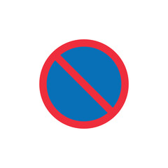 Mandatory, Regulatory Road Sign, Traffic Sign Vector Template