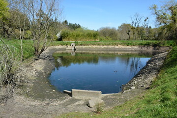 Saint-Herblain - Bassin de rétention des eaux pluviales - Niveau mars 2023