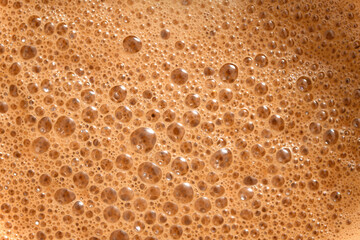Fototapeta na wymiar Close up view of coffee foam