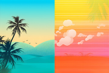 Fototapeta na wymiar Design a summer-themed backgroundç generatıve aı