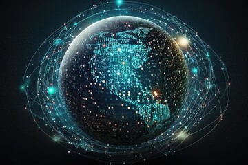 Network globe, Generative AI
