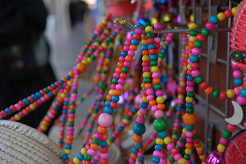 colorful beads in a shop in Kuwait