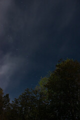 stars with clouds in a starry night