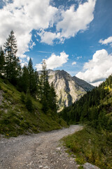 Fototapeta na wymiar Berge, Wandern, Alpen, Karwendel, Landschaft, Natur