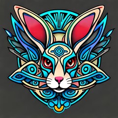 Fototapeta premium Rabbit tatoo
