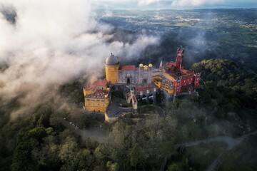 The Pena Palace, Portugal, clouds