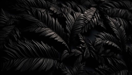 Black Background, Stone, Wall, Grunge Background, Generative Ai