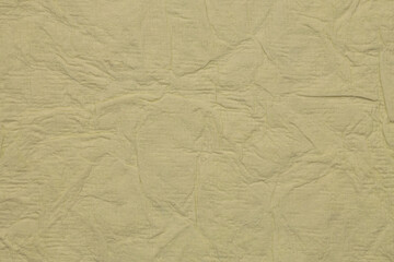 Scrapbook beige crumpled old craft paper blank texture copy space background.