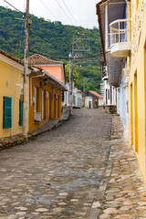 narrow street in the old town Honda, Colombai 