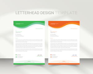 Corporate letterhead design for business