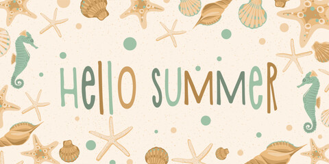 vector seamless pattern summer vacation beach sia