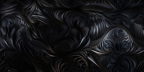 Obsidian Seamless Repeating Pattern Texture, Generative AI
