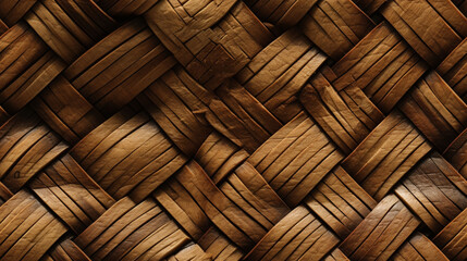 Wicker Seamless Repeating Pattern Texture, Generative AI
