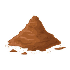 cinnamon powder spice cartoon vector illustration