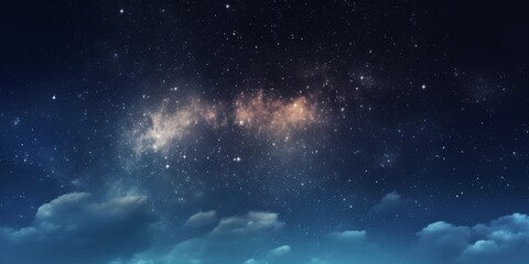 beautiful sky night with stars background