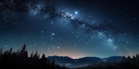 Fototapeta premium beautiful sky night with stars background