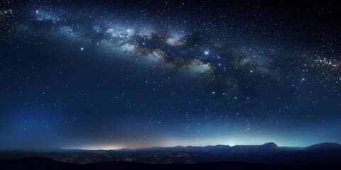 Fototapeta premium beautiful sky night with stars background