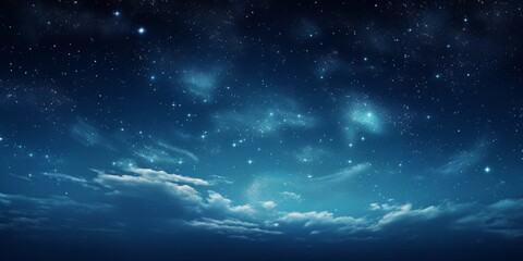 Naklejka na ściany i meble beautiful sky night with stars background