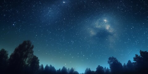 beautiful sky night with stars background