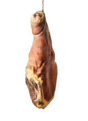 Spanish ham cellar isolated on white