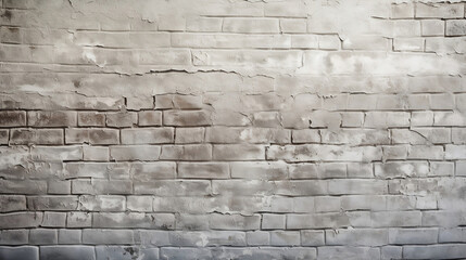 Light gray bricks wall background. Dirty and old texture.