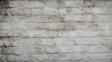 White old brick wall texture.